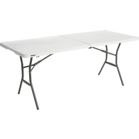 Lifetime Lifetime Gartentisch klappbar Stahl/Kunststoff 76 x 74 x 183 cm