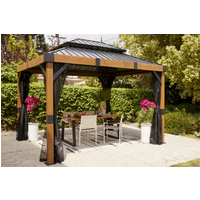 Sojag Pavillon 'Fontana 1012' schwarz 364,3 x 310 x 298 cm