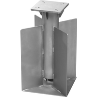 Universal-Bodenanker silbern 16 x 16 x 45 cm