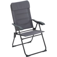 toom Gartenstuhl 'Island' klappbar Stahl anthrazit 56 x 99 x 64 cm