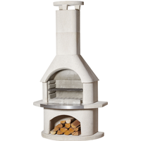 Buschbeck Buschbeck Grillkamin 'Elba' weiß 110 x 206 x 65 cm