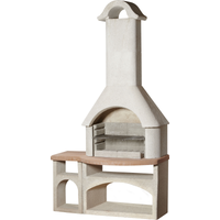Buschbeck Buschbeck Grillkamin 'Bozen' weiß/terracotta 117 x 210 x 65 cm