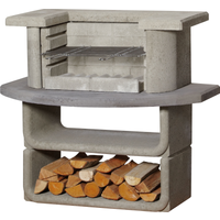 Buschbeck Buschbeck Holzkohlegrill 'Kingston' betonfarben, anthrazit 110 x 101 x 65 cm
