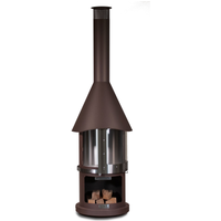Buschbeck Buschbeck Grillkamin 'Melbourne' braun Ø 65 x 39 x 230 cm