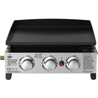 EL FUEGO El Fuego Plancha-Gasgrill 'Austin III' schwarz 50,5 x 24 x 46 cm