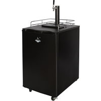 El Fuego Bierkühler mit Zapfanlage schwarz 57,5 x 88 x 70 cm