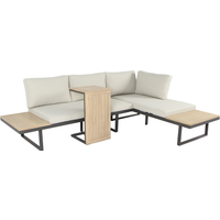 bellavista® Ecklounge-Set 'Cella' anthrazit/beige 5-teilig