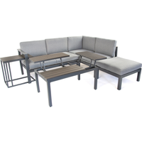 bellavista® Ecklounge-Set 'Braga' anthrazit/grau 5-teilig