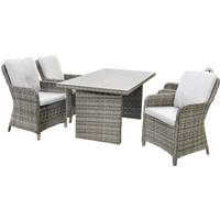 bellavista® Dining-Lounge 'Ria' dunkelgrau 5-teilig