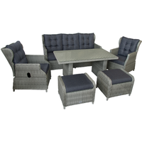 bellavista® Dining-Lounge-Set 'Canelli' braun/grau 6-teilig