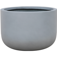 toom Pflanzgefäß 'Palomo' Polyfibre Betonoptik grau rund Ø 40 x 28,5 cm