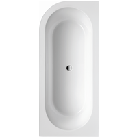 Ottofond Ottofond Badewanne 'Modena Corner' links 178 x 78 cm schwarz-weiß