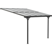 Westmann Terrassenüberdachung 'Bruce' Aluminium schwarz 300 x 313 x 270 cm
