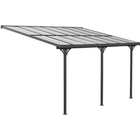 Westmann Terrassenüberdachung 'Bruce' Aluminium schwarz 300 x 435 x 270 cm