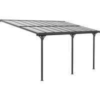Westmann Terrassenüberdachung 'Bruce' Aluminium schwarz 300 x 556 x 270 cm