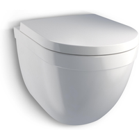 Wand-WC 'Raumspar' inklusive WC-Sitz weiß
