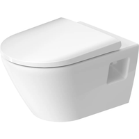 DURAVIT Duravit Wand-WC spülrandlos 'DuraFormance' inklusive WC-Sitz weiß