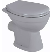 sanicomfort sanicomfort Stand-WC Tiefspüler spülrandlos grau, ohne WC-Sitz