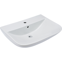 Waschbecken halbrund 'Rivo' weiß 60 x 17 x 45 cm