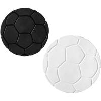 toom Dusch- und Wanneneinlage 'XXS Fußball' weiß/schwarz Ø 10 cm, 6 Stück