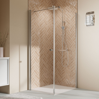 Breuer Seitenwand 'Elana 2.0' rund für Drehtür, Anschlag rechts, alu silbermatt, Klarglas hell, 90 cm