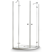 toom Runddusche 'Winga' mit Drehtür 90 x 90 cm, r 55 cm chrom