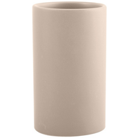SPIRELLA Spirella Zahnputzbecher 'Tube' Keramik taupe Ø 7 x 11,5 cm