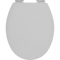 toom WC-Sitz 'Topeka' mit Absenkautomatik grau Holzkern