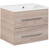 Fackelmann Waschbecken mit Unterschrank 'B.Clever' braun 60 x 50,8 x 46 cm