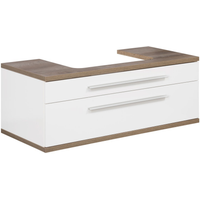 Fackelmann Waschbeckenunterschrank 'Stanford' weiß glänzend 110 x 40,5 x 50 cm