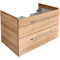 Fackelmann Waschbeckenunterschrank 'Milano' braun foliert 80 x 49,5 x 48 cm