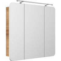 Fackelmann LED-Spiegelschrank 'Milano' braun 89,9 x 78 x 15,8 cm