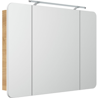Fackelmann LED-Spiegelschrank 'Milano' braun 109,9 x 78 x 15,8 cm