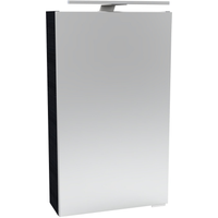 Fackelmann LED-Spiegelschrank 'SBC' dunkelbraun 40 x 68 x 15,3 cm links