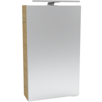 Fackelmann LED-Spiegelschrank 'SBC' braun 40 x 68 x 15,3 cm links