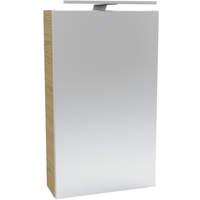 Fackelmann LED-Spiegelschrank 'SBC' braun 40 x 68 x 15,3 cm rechts