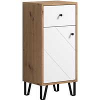 Unterschrank 'Touch' weiß, braun matt 36 x 79 x 29 cm