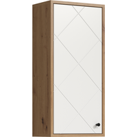 Hängeschrank 'Touch' weiß, braun matt 36 x 79 x 29 cm