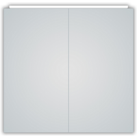 DSK LED-Spiegelschrank 'Aluminio Vegas' silbern 70 x 50 x 13,1 cm
