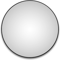 DSK Badspiegel 'Silver Globo Black' Ø 120 cm