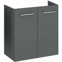 Waschbeckenunterschrank 'Mattia' anthrazit glänzend 52,7 x 55,9 x 31,6 cm