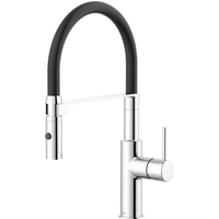 Lenz Spültischarmatur 'Nalu' herausziehbar verchromt/schwarz 42,7 cm