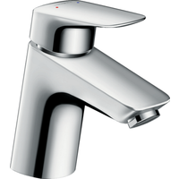 Hansgrohe Einhebel-Waschtischmischer M 'MyCube' chromfarben mit Zugstangen-Ablaufgarnitur