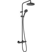 Hansgrohe Duschsystem 'Vernis Blend 200' mattschwarz mit Thermostat