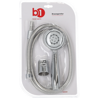 B1 Brausegarnitur chromfarben 150 cm