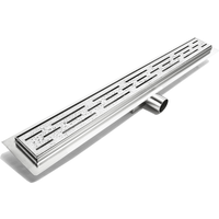 Hux - Home Duschrinne 70 cm Edelstahl, 3-reihig geschlitzt