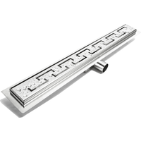 Hux - Home Duschrinne 80 cm Edelstahl, Griechisch