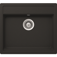 Rocasa Einbauspüle 'Romi 100' schwarz 570 x 510 mm