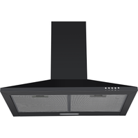 Respekta Kaminhaube 'Karena' schwarz matt Metall pulverbeschichtet 60 cm