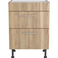 OPTIFIT OPTIFIT Unterschrank für Kochfeld 'Optikomfort Erik290' eichefarben 60 x 87 x 58,4 cm